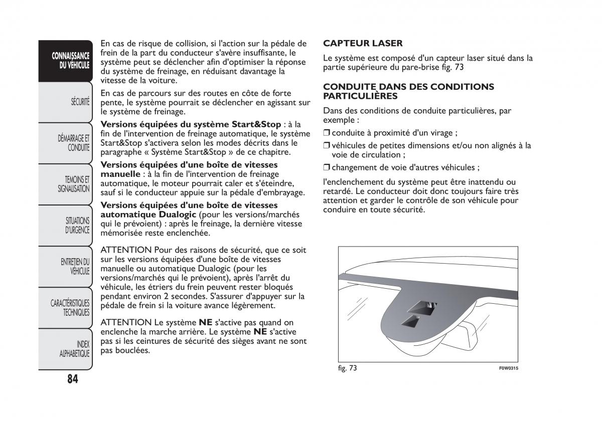 Fiat Panda II 2 manuel du proprietaire / page 88