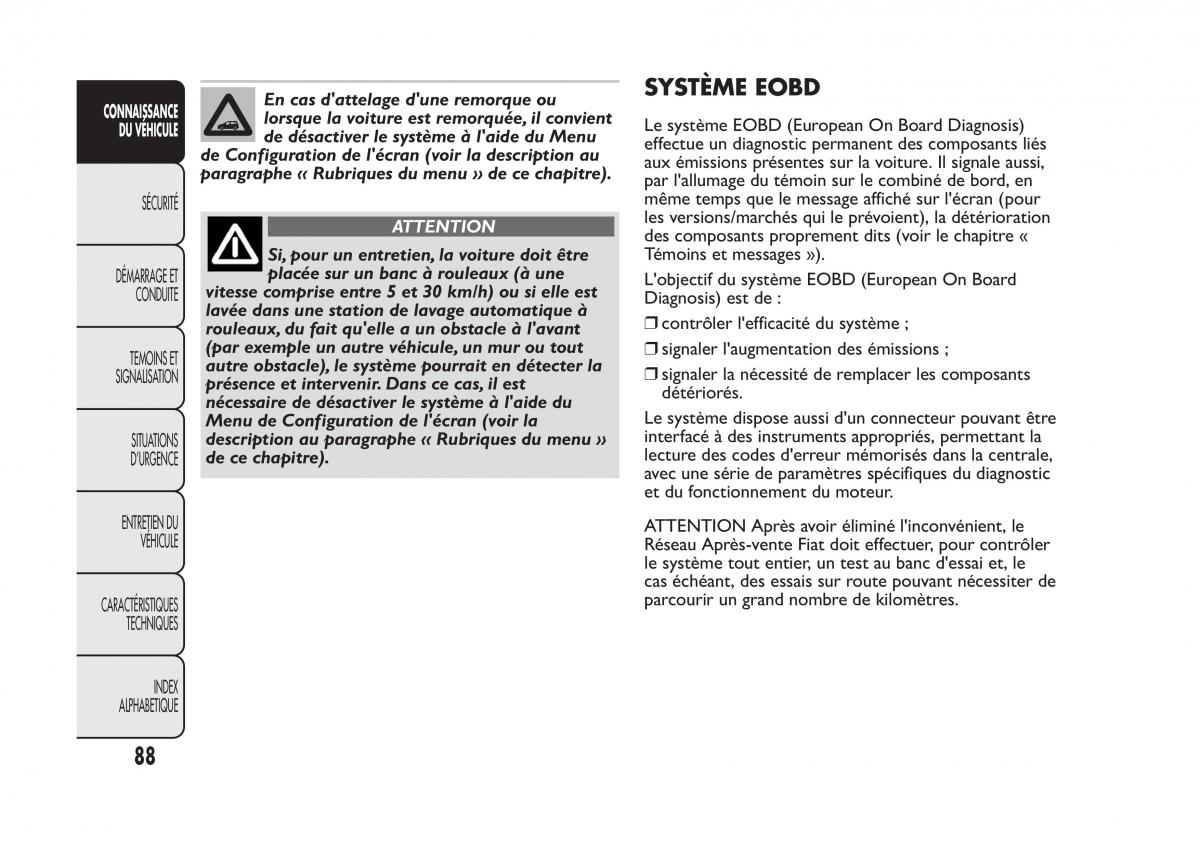 Fiat Panda II 2 manuel du proprietaire / page 92