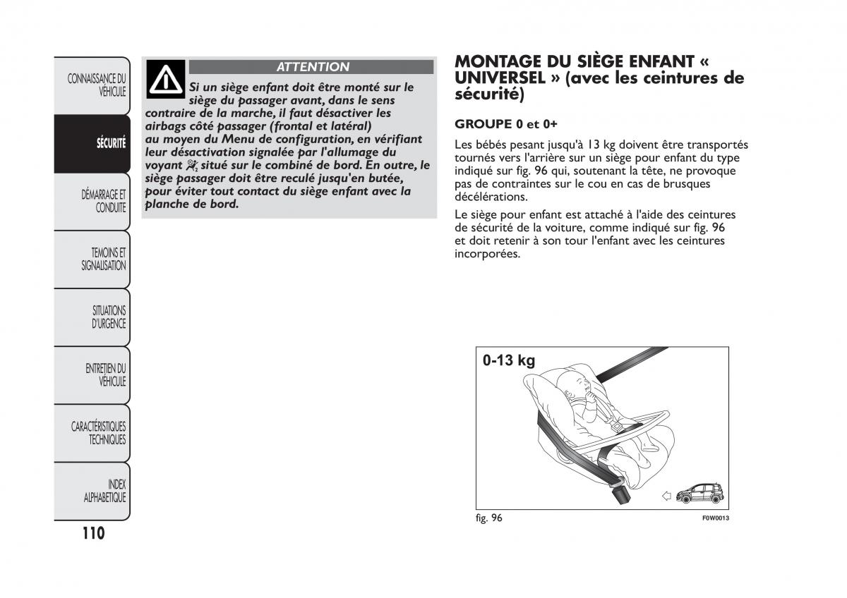 Fiat Panda II 2 manuel du proprietaire / page 114