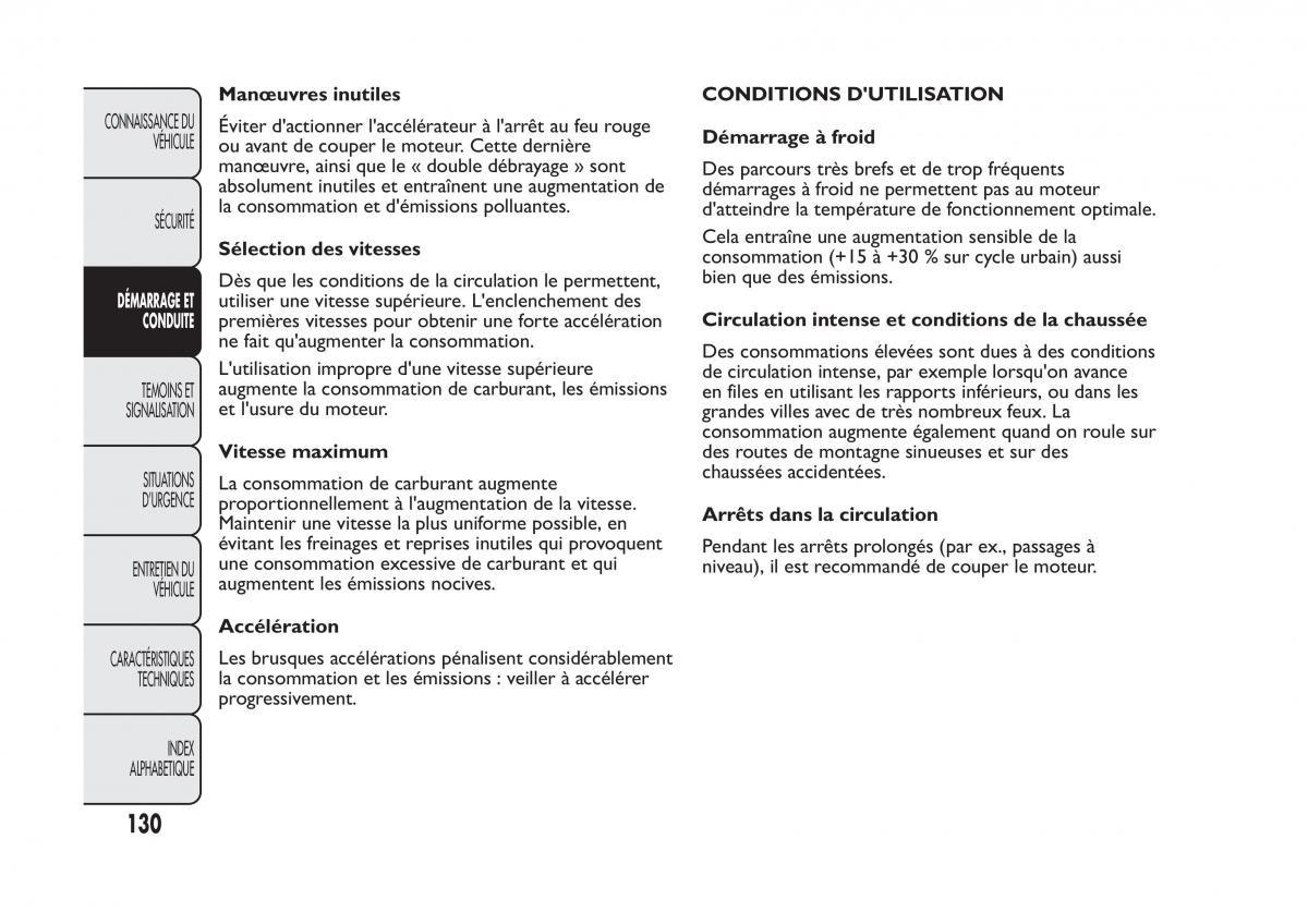 Fiat Panda II 2 manuel du proprietaire / page 134