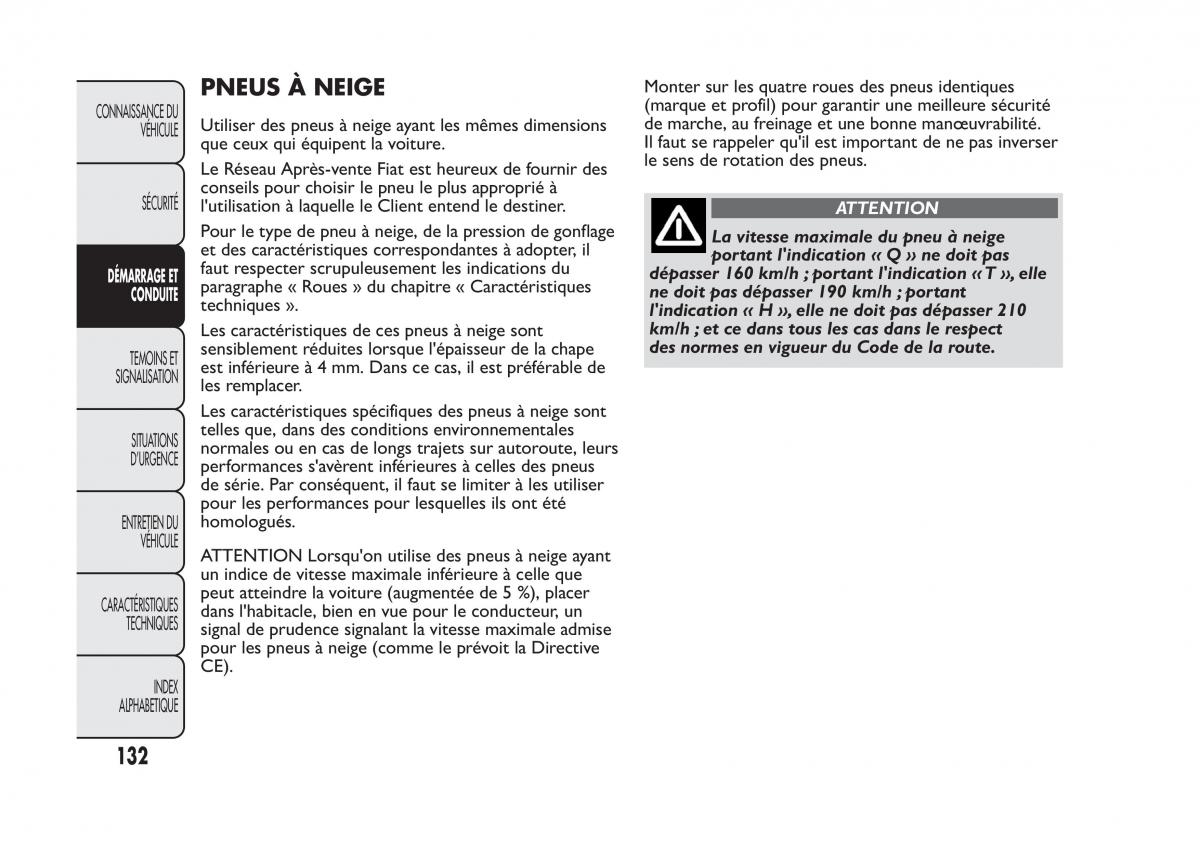 Fiat Panda II 2 manuel du proprietaire / page 136