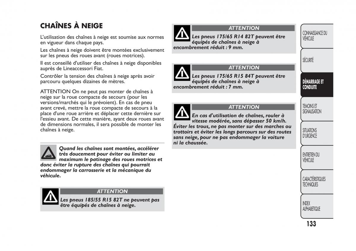 Fiat Panda II 2 manuel du proprietaire / page 137