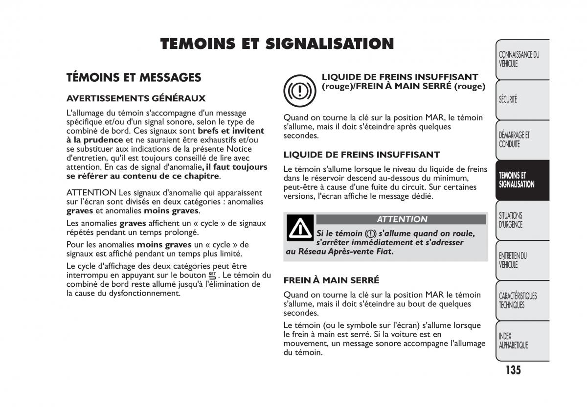 Fiat Panda II 2 manuel du proprietaire / page 139