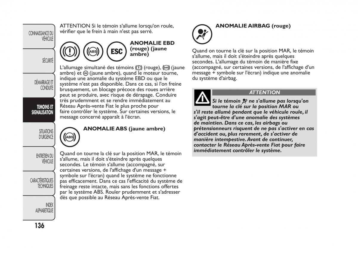 Fiat Panda II 2 manuel du proprietaire / page 140