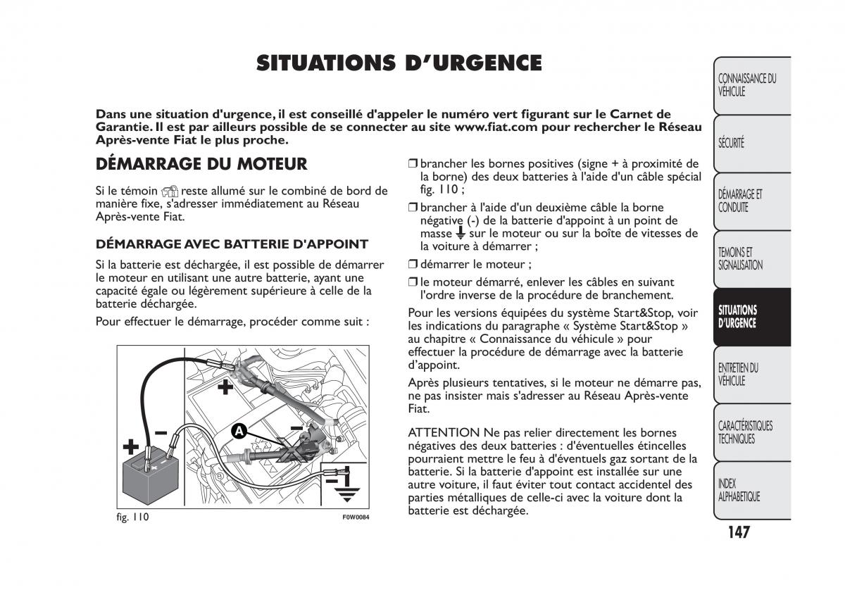 Fiat Panda II 2 manuel du proprietaire / page 151