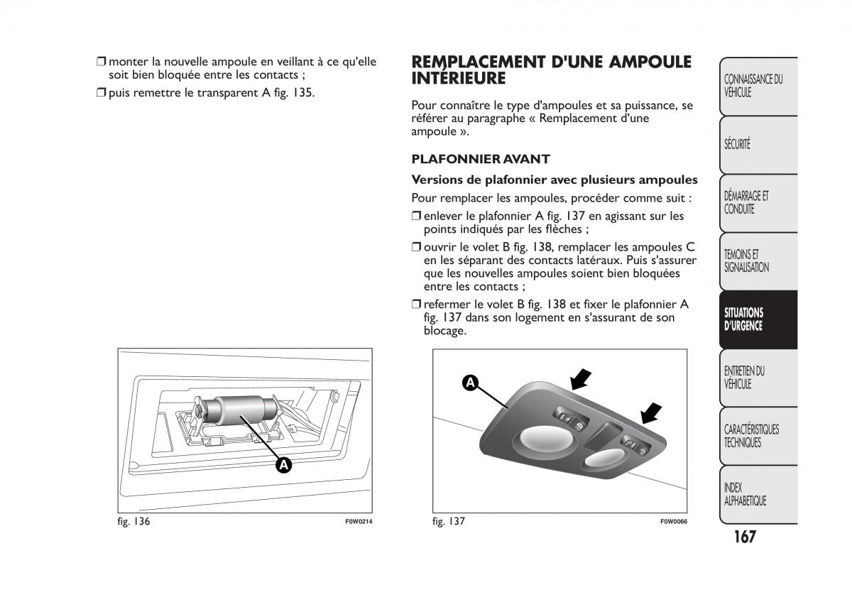 Fiat Panda II 2 manuel du proprietaire / page 171