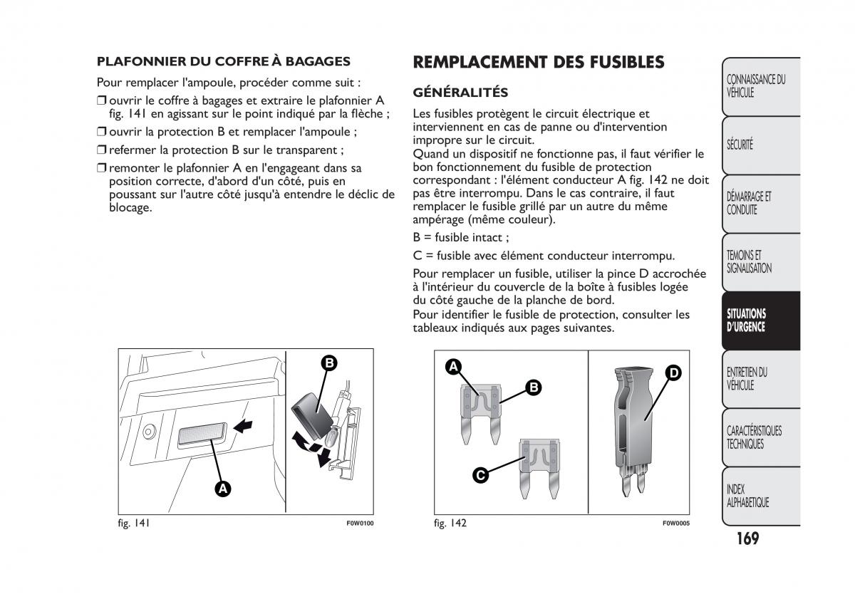 Fiat Panda II 2 manuel du proprietaire / page 173