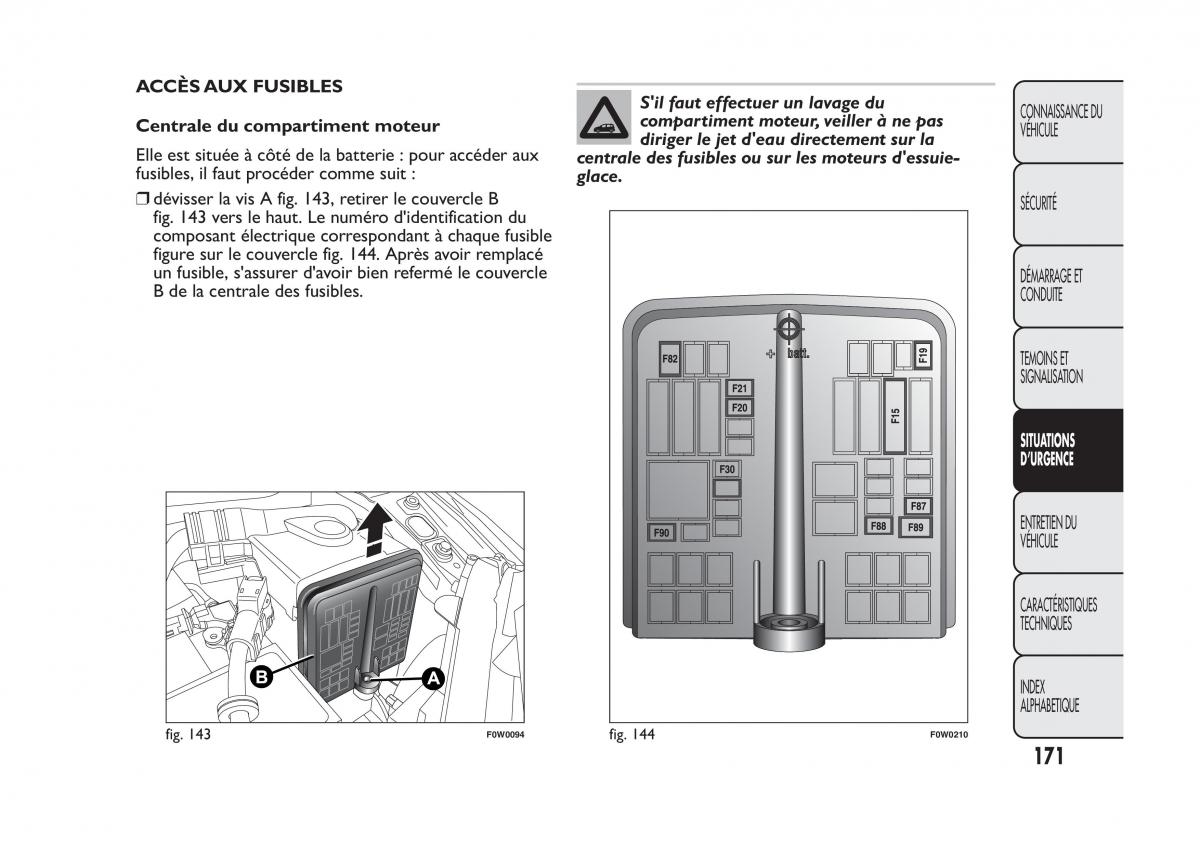 Fiat Panda II 2 manuel du proprietaire / page 175