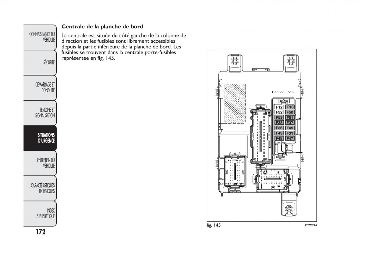 Fiat Panda II 2 manuel du proprietaire / page 176