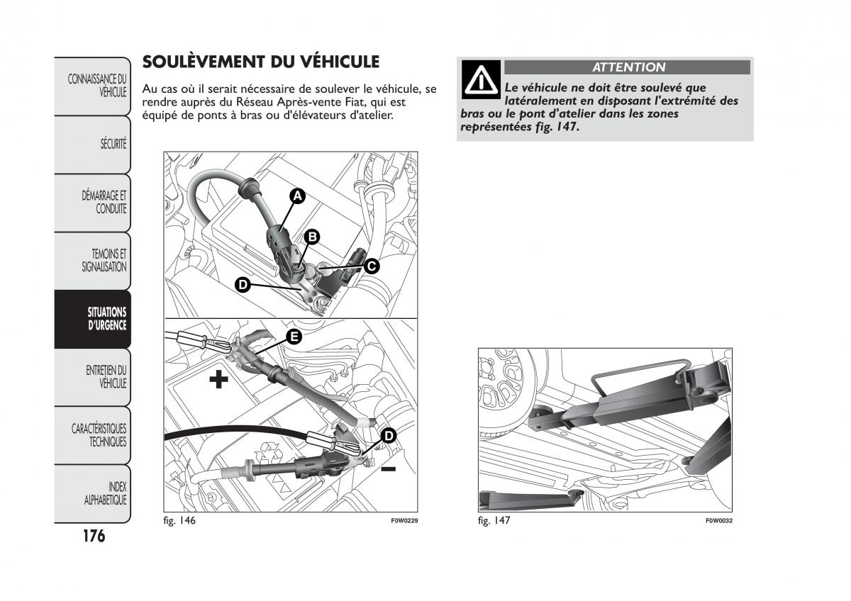 Fiat Panda II 2 manuel du proprietaire / page 180