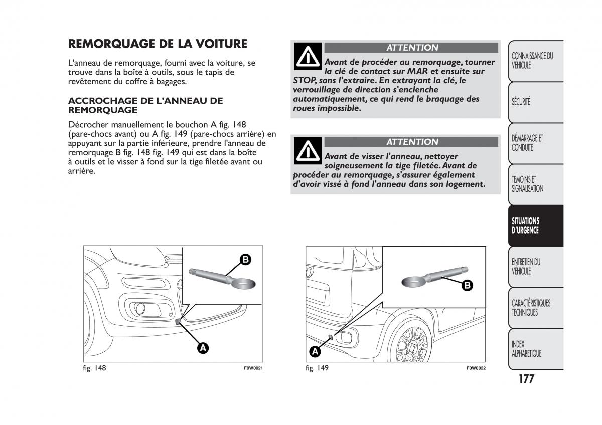 Fiat Panda II 2 manuel du proprietaire / page 181