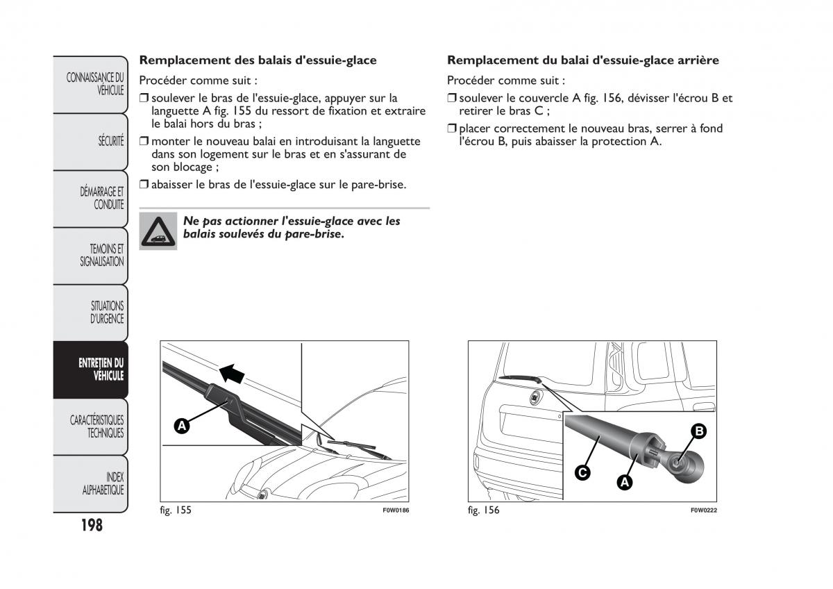 Fiat Panda II 2 manuel du proprietaire / page 202