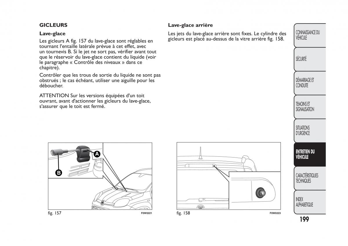 Fiat Panda II 2 manuel du proprietaire / page 203