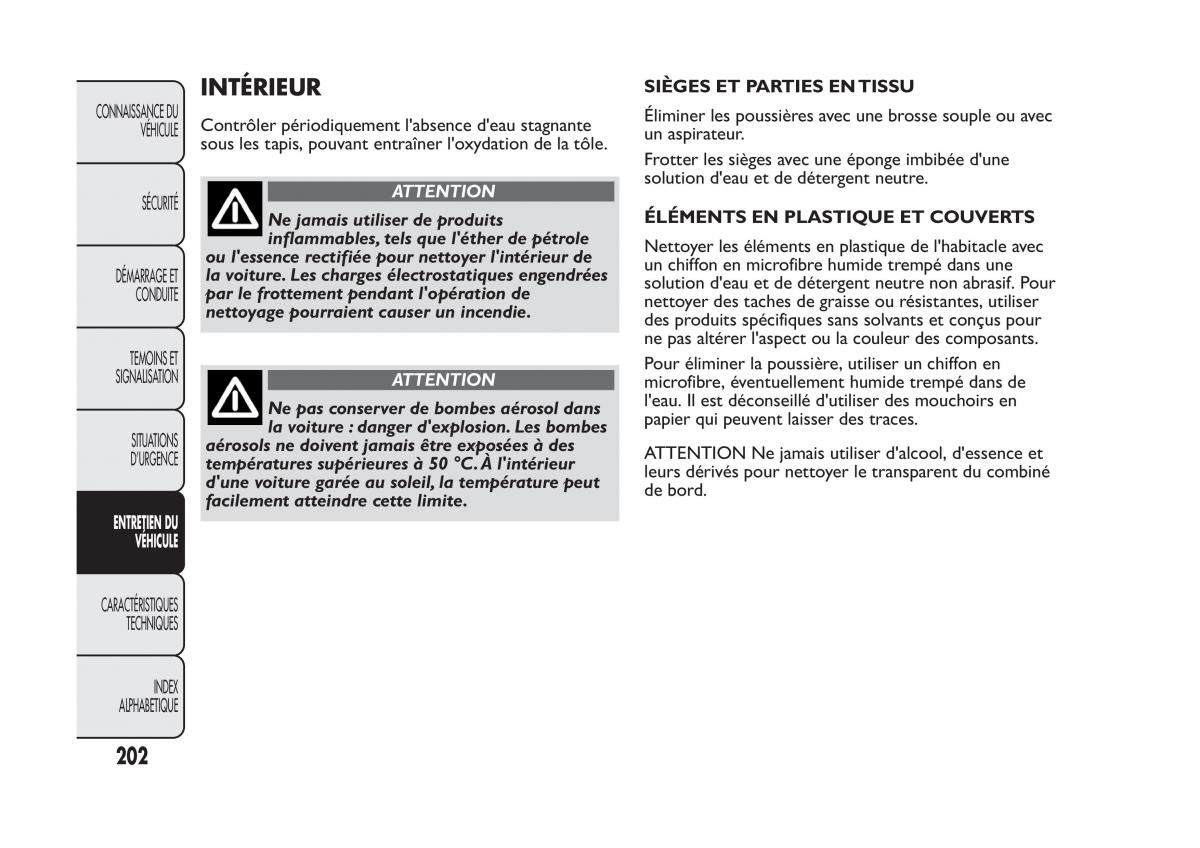 Fiat Panda II 2 manuel du proprietaire / page 206