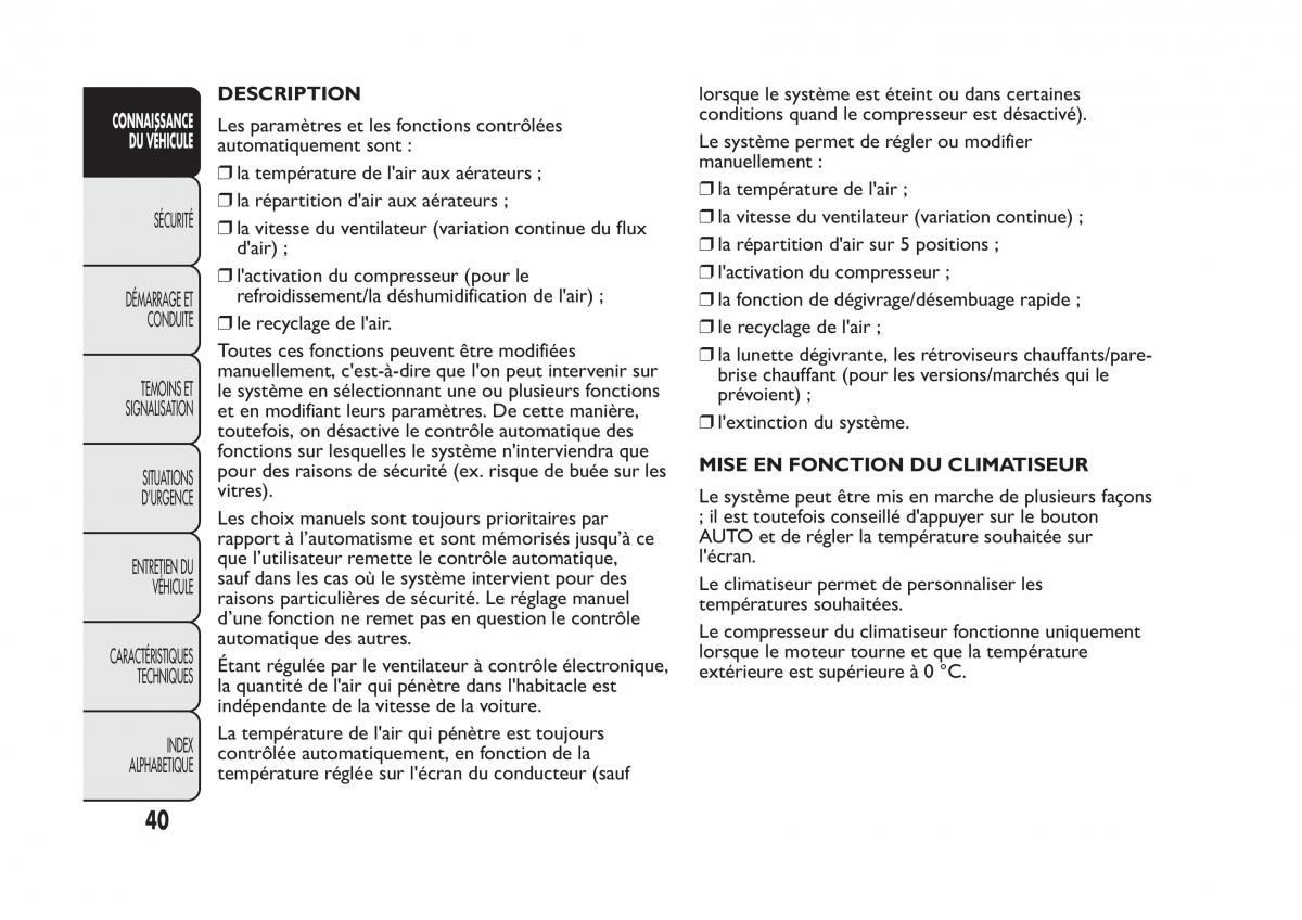 Fiat Panda II 2 manuel du proprietaire / page 44