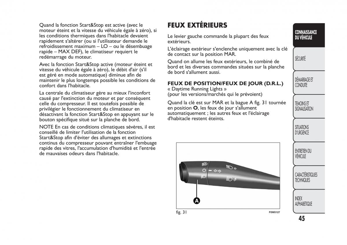 Fiat Panda II 2 manuel du proprietaire / page 49