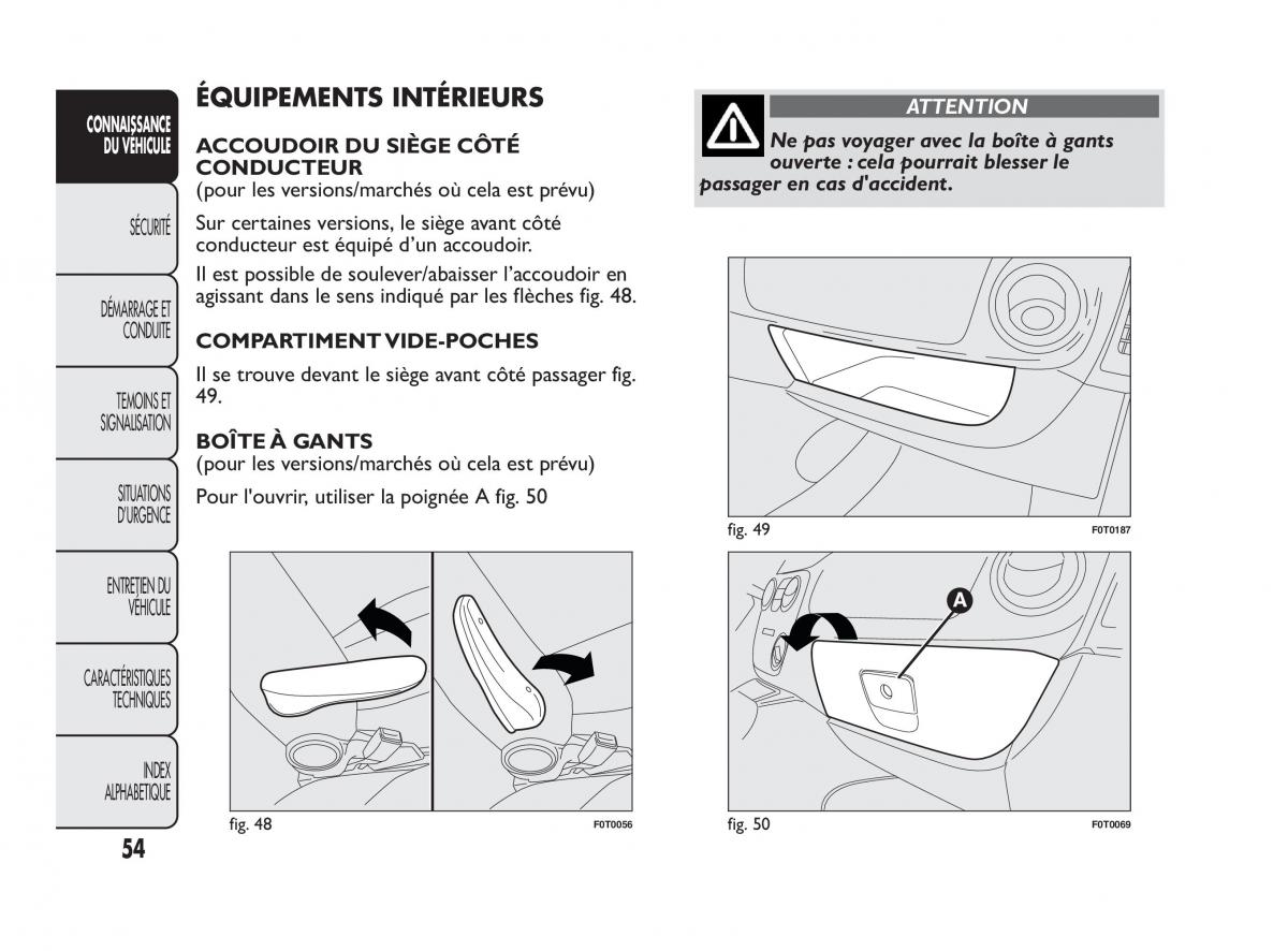 Fiat Qubo manuel du proprietaire / page 55