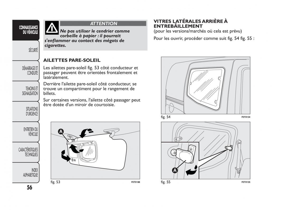 Fiat Qubo manuel du proprietaire / page 57