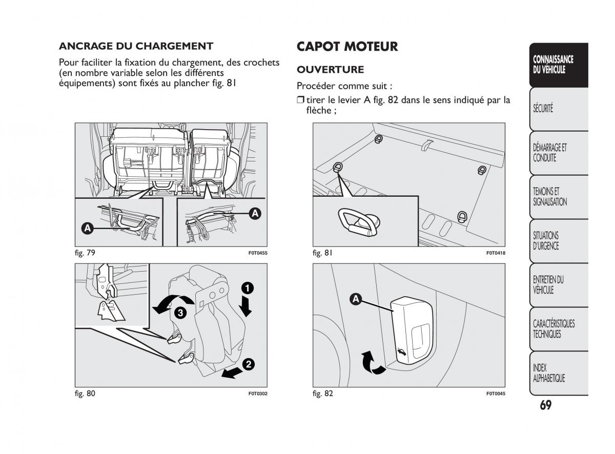 Fiat Qubo manuel du proprietaire / page 70