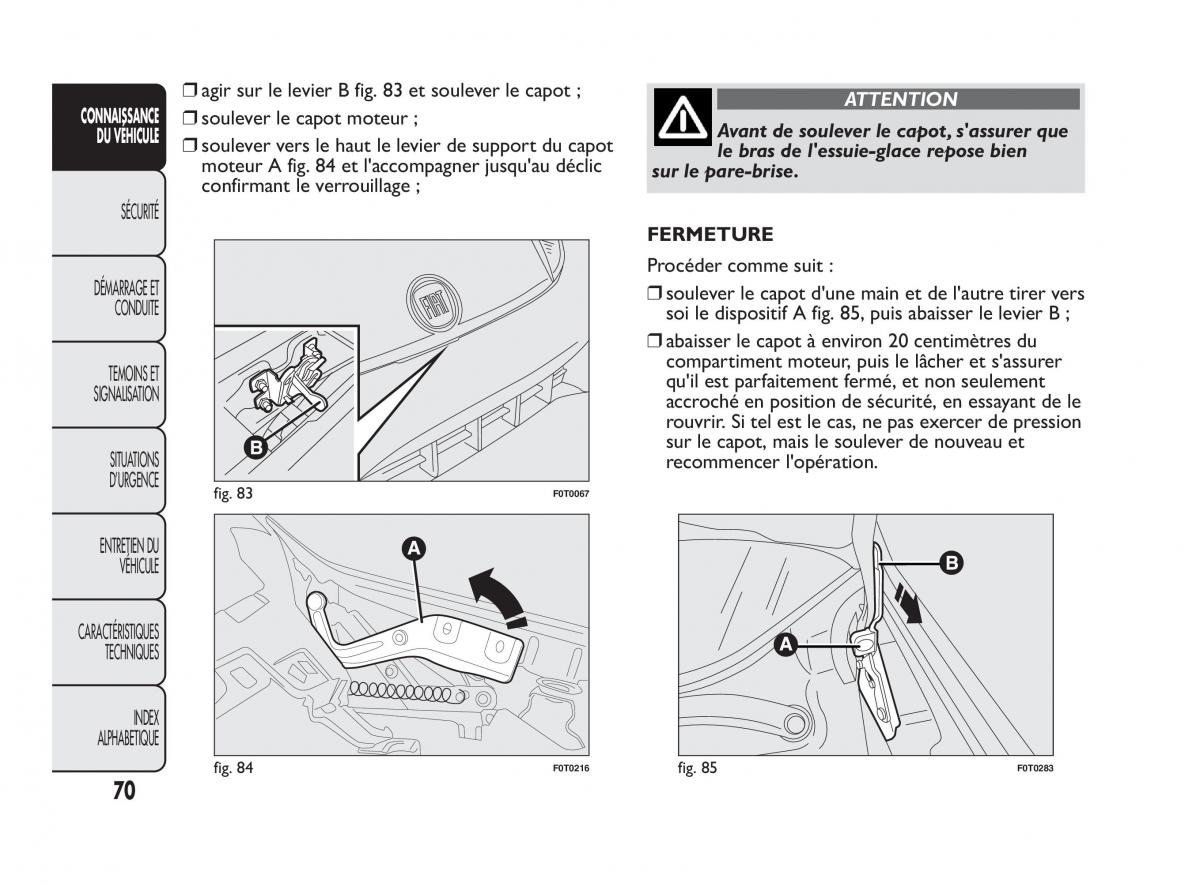 Fiat Qubo manuel du proprietaire / page 71