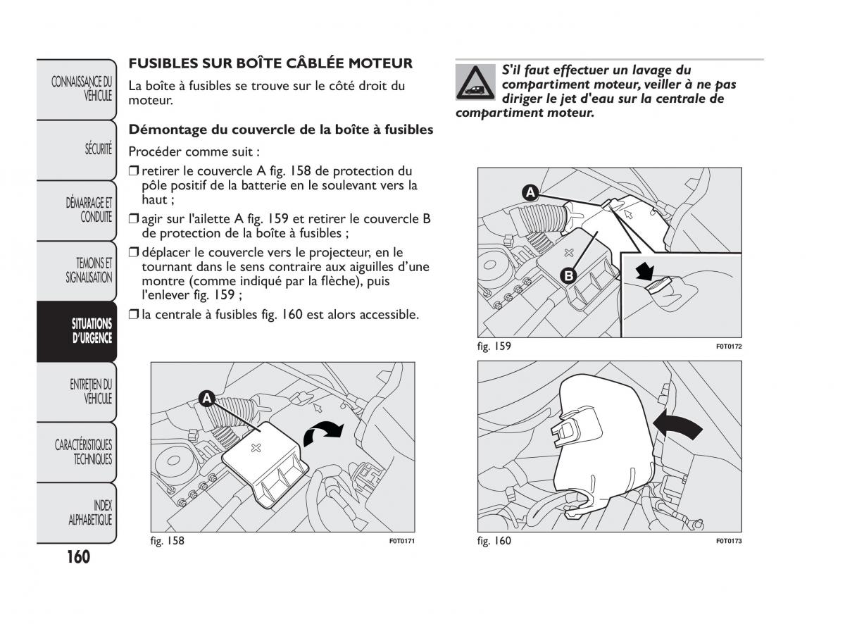 Fiat Qubo manuel du proprietaire / page 161