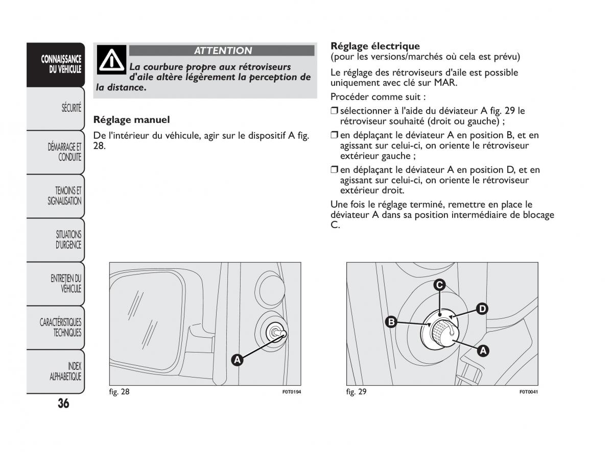 Fiat Qubo manuel du proprietaire / page 37