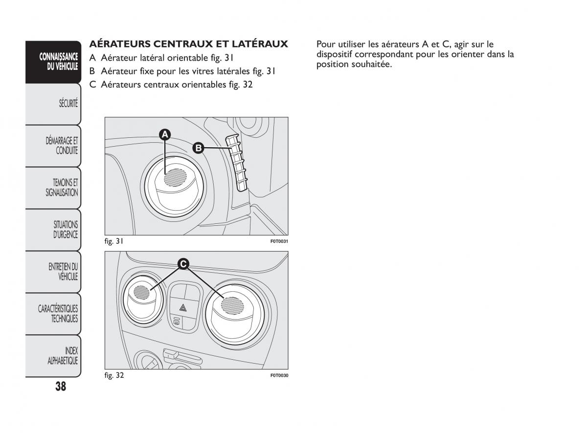 Fiat Qubo manuel du proprietaire / page 39