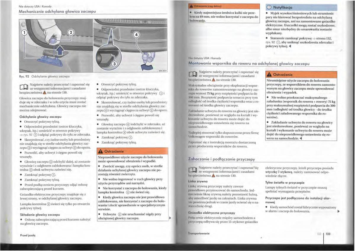 VW Tiguan I 1 instrukcja obslugi / page 68