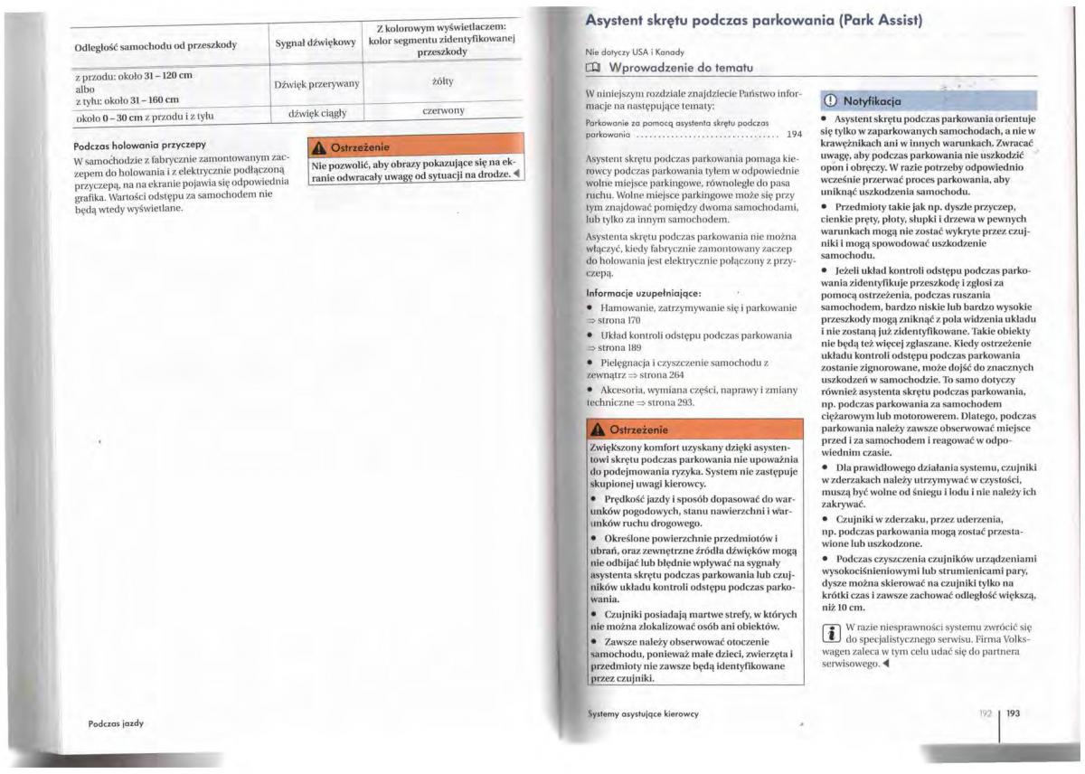 VW Tiguan I 1 instrukcja obslugi / page 98