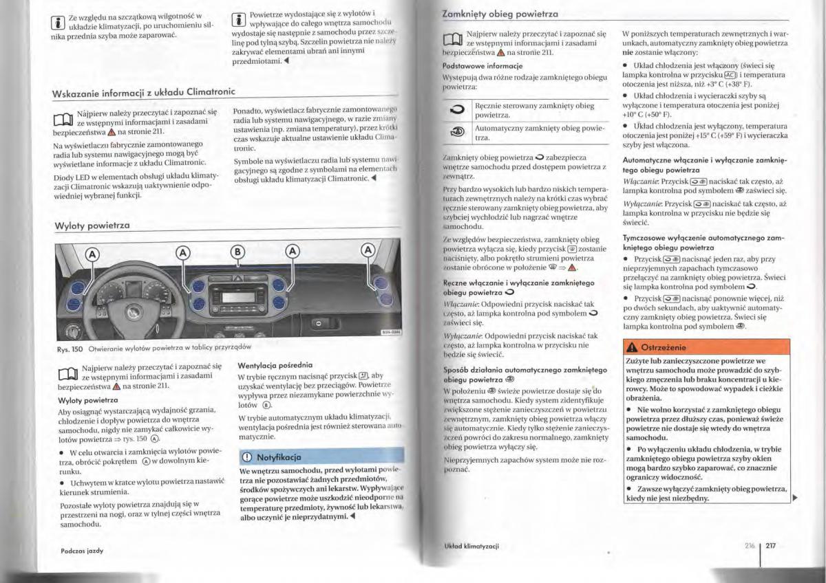 VW Tiguan I 1 instrukcja obslugi / page 110