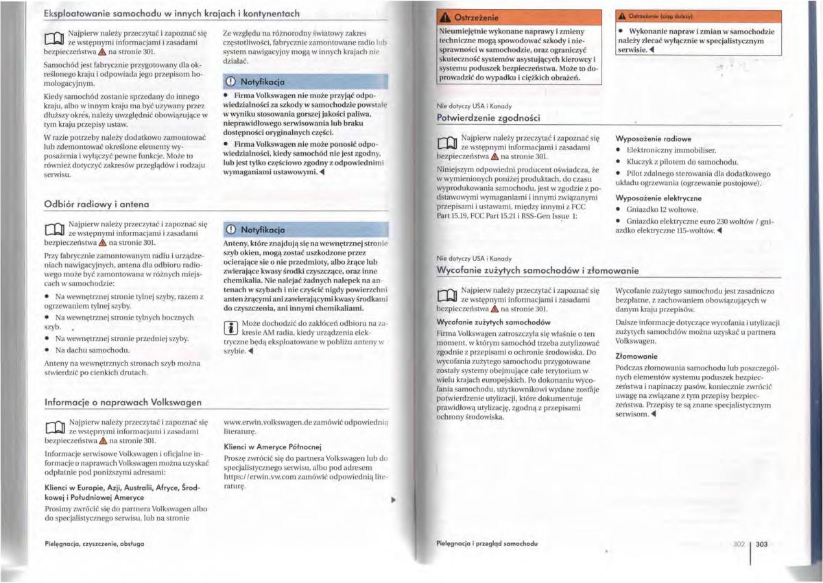 VW Tiguan I 1 instrukcja obslugi / page 153