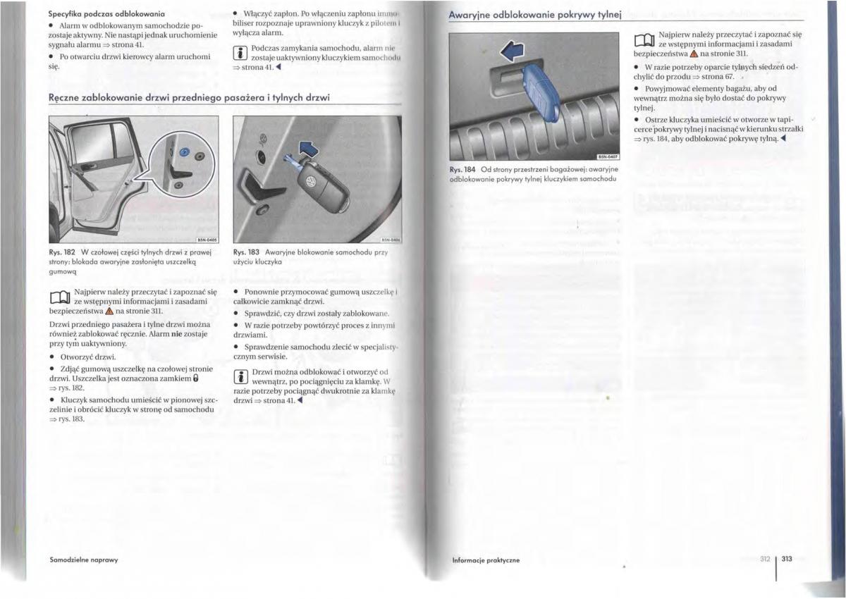 VW Tiguan I 1 instrukcja obslugi / page 158