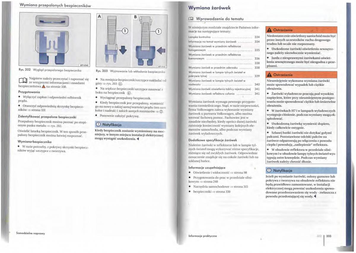 VW Tiguan I 1 instrukcja obslugi / page 168