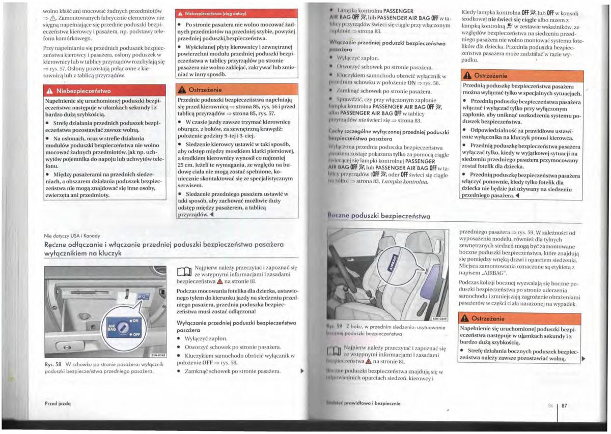 VW Tiguan I 1 instrukcja obslugi / page 45