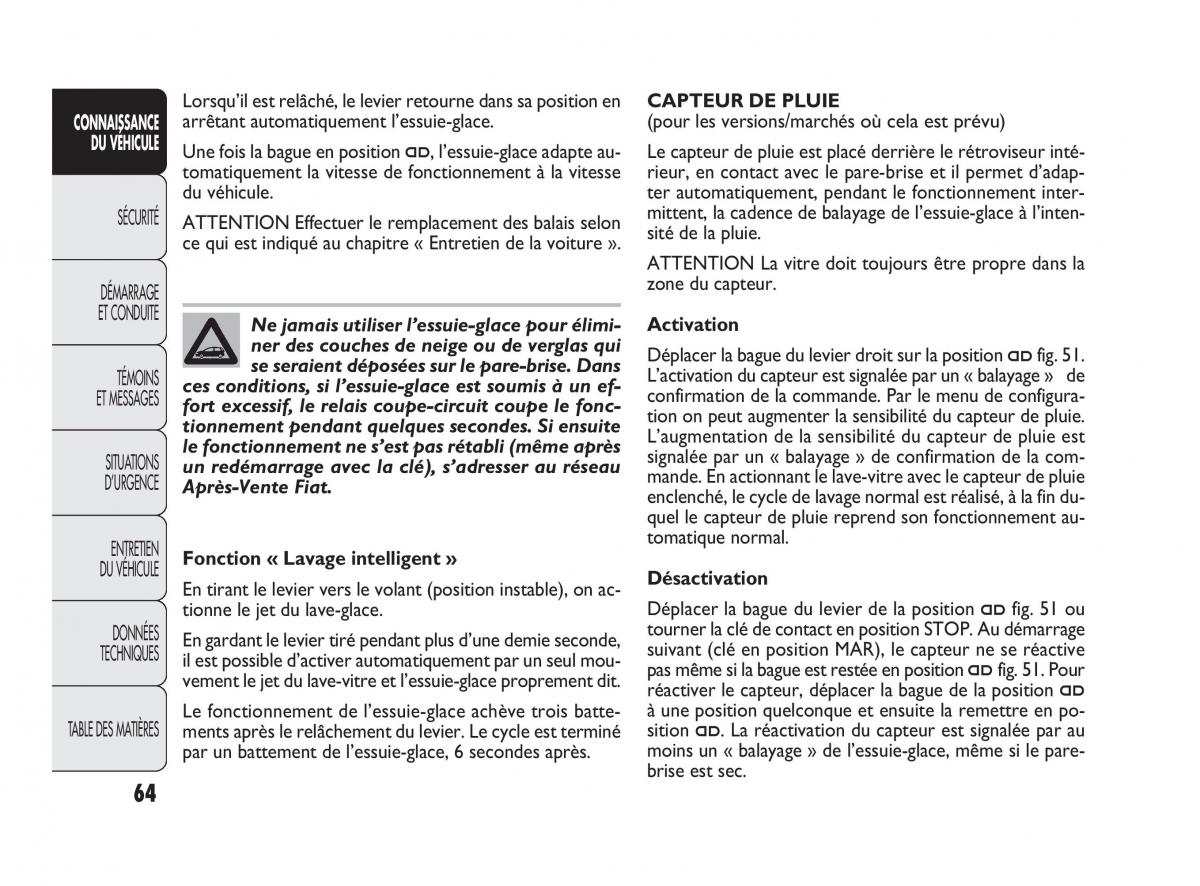 Fiat Punto Evo manuel du proprietaire / page 65