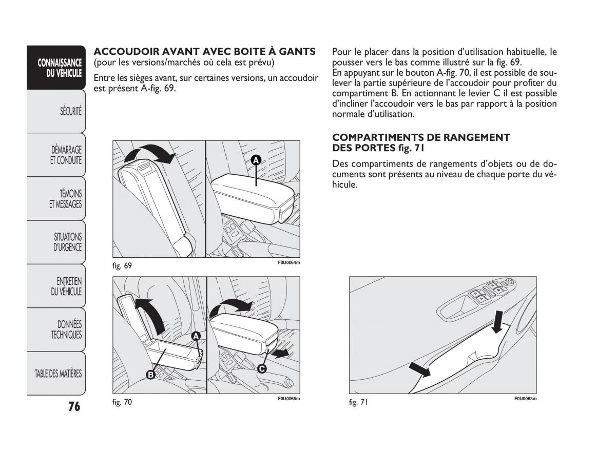 Fiat Punto Evo manuel du proprietaire / page 77