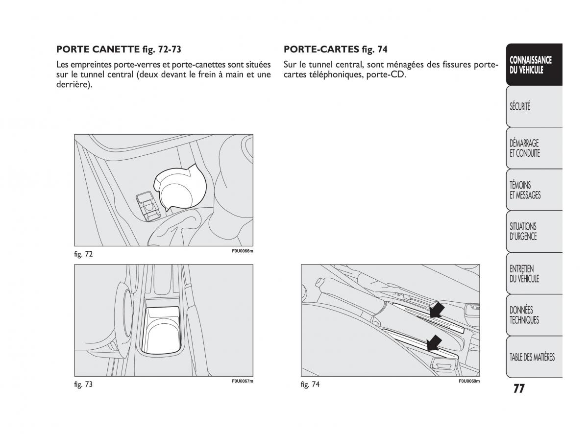 Fiat Punto Evo manuel du proprietaire / page 78