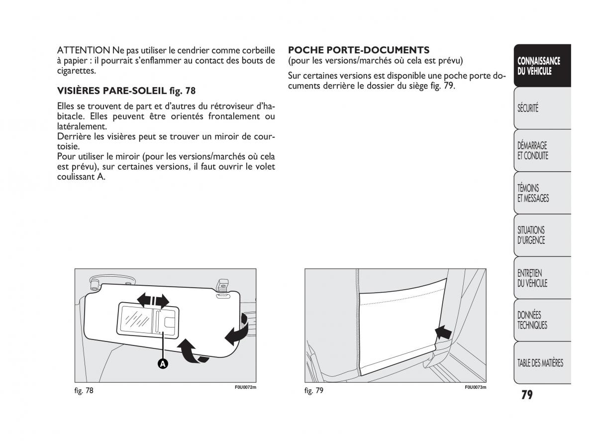 Fiat Punto Evo manuel du proprietaire / page 80