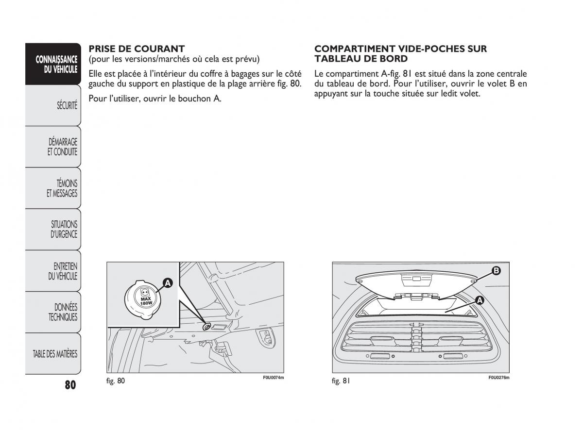 Fiat Punto Evo manuel du proprietaire / page 81