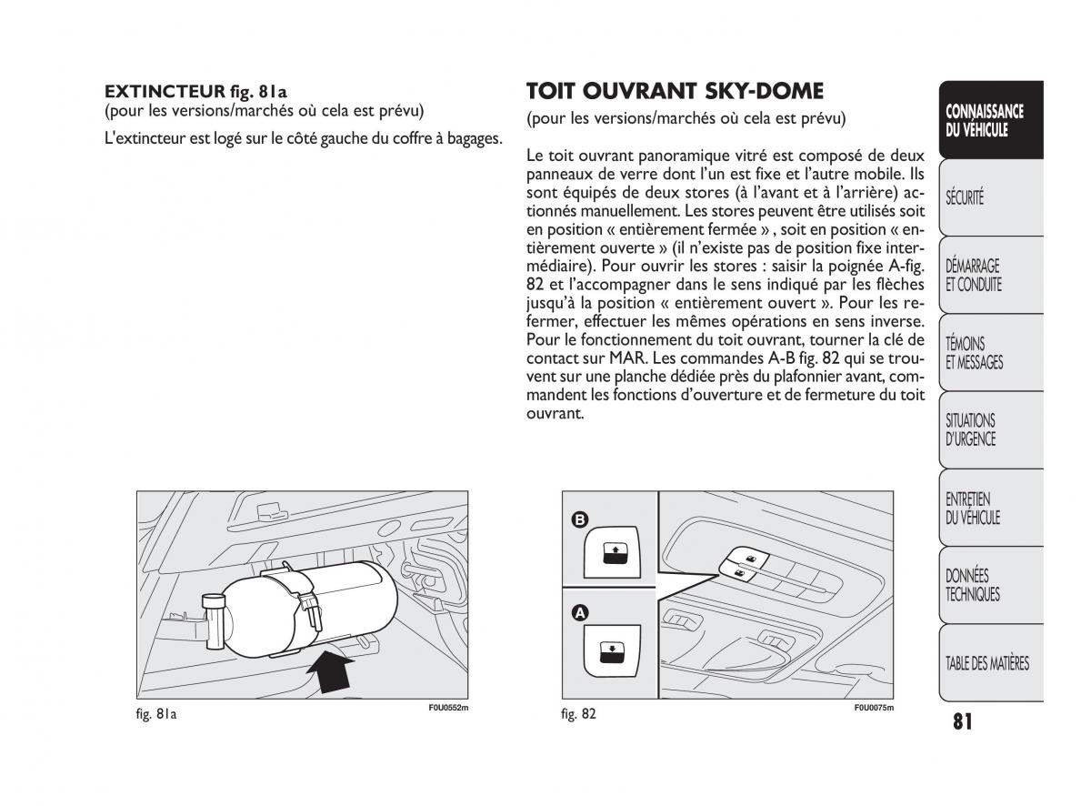 Fiat Punto Evo manuel du proprietaire / page 82