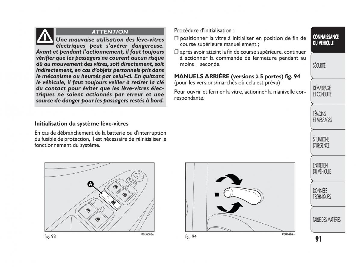 Fiat Punto Evo manuel du proprietaire / page 92