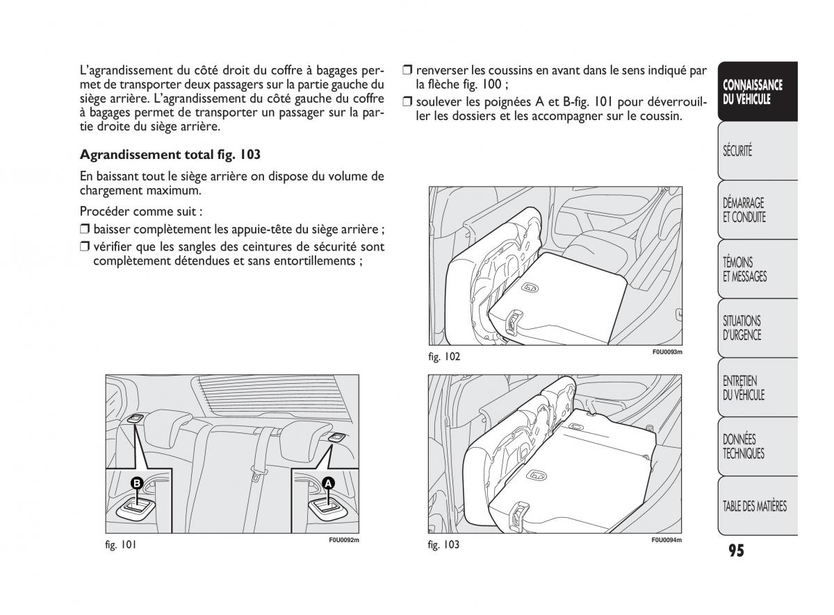 Fiat Punto Evo manuel du proprietaire / page 96