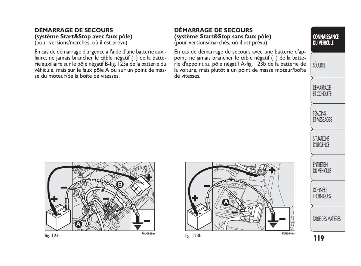 Fiat Punto Evo manuel du proprietaire / page 120