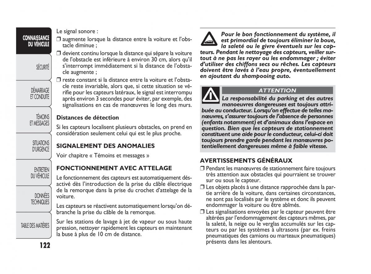 Fiat Punto Evo manuel du proprietaire / page 123