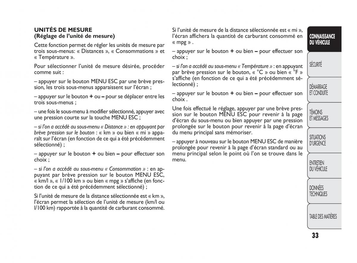 Fiat Punto Evo manuel du proprietaire / page 34