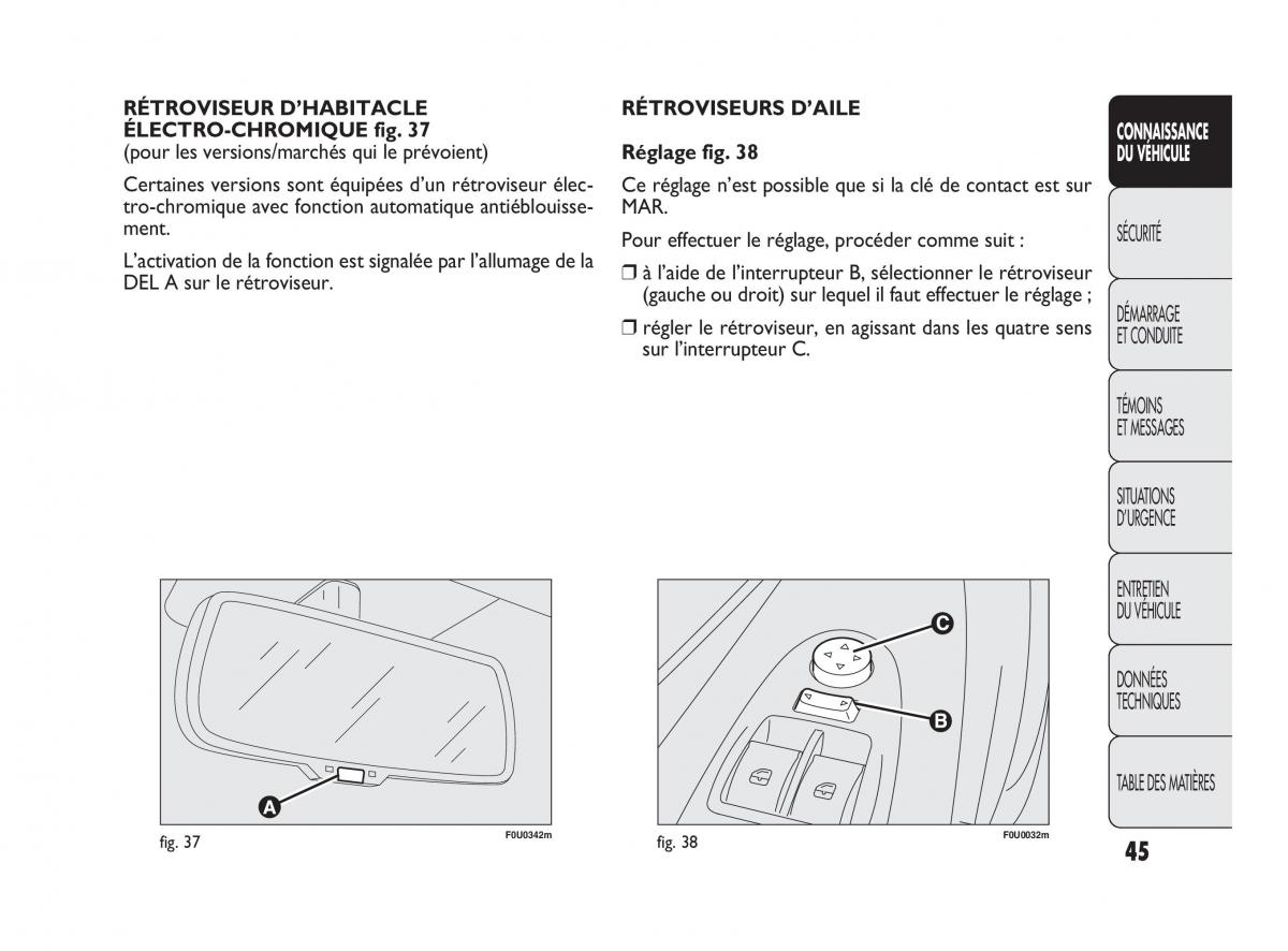 Fiat Punto Evo manuel du proprietaire / page 46