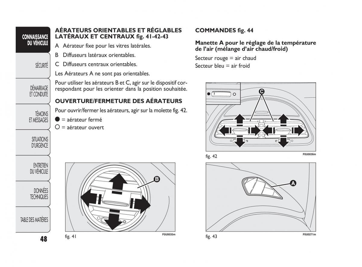 Fiat Punto Evo manuel du proprietaire / page 49