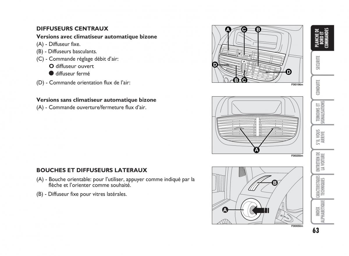 Fiat Punto Classic manuel du proprietaire / page 64