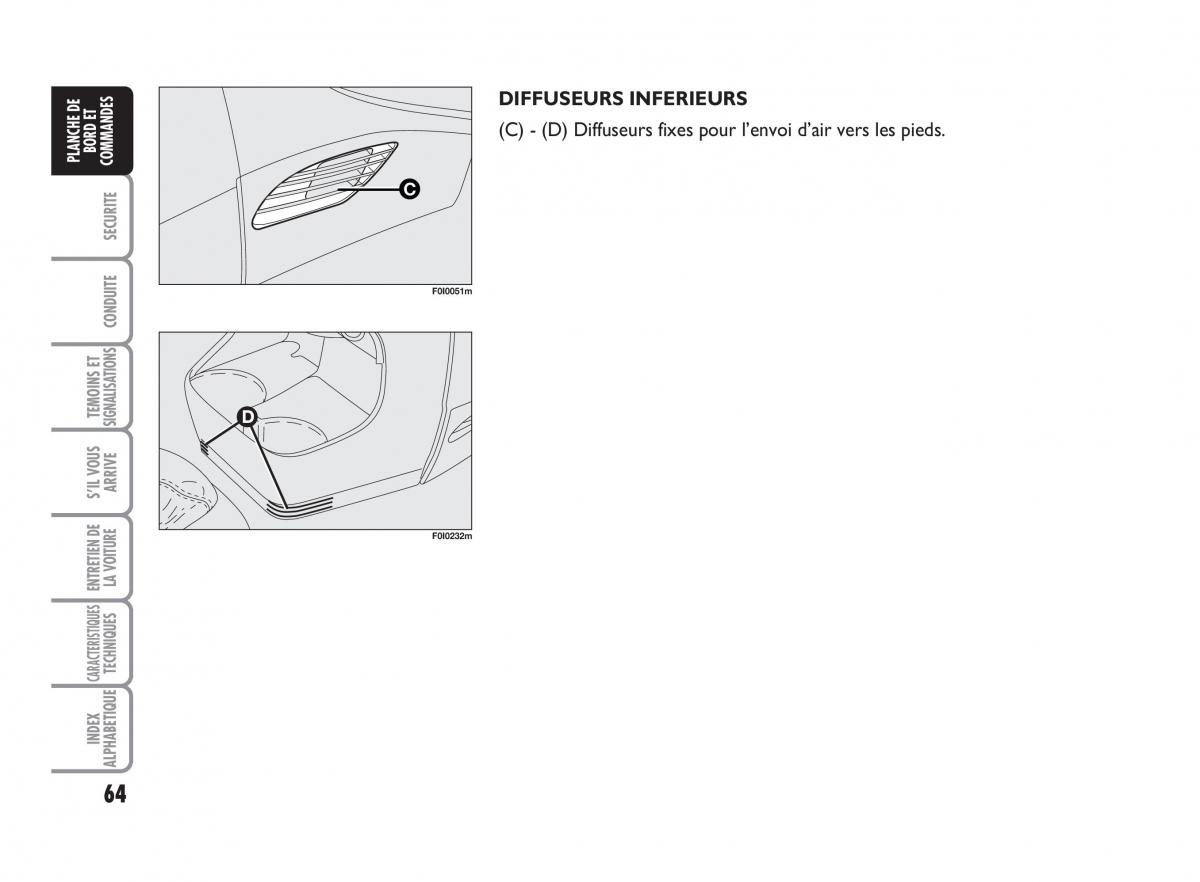 Fiat Punto Classic manuel du proprietaire / page 65