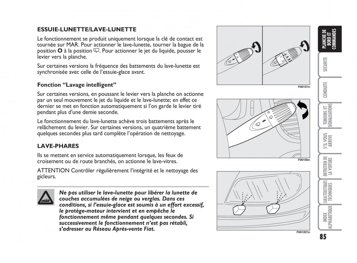 Fiat Punto Classic manuel du proprietaire / page 86